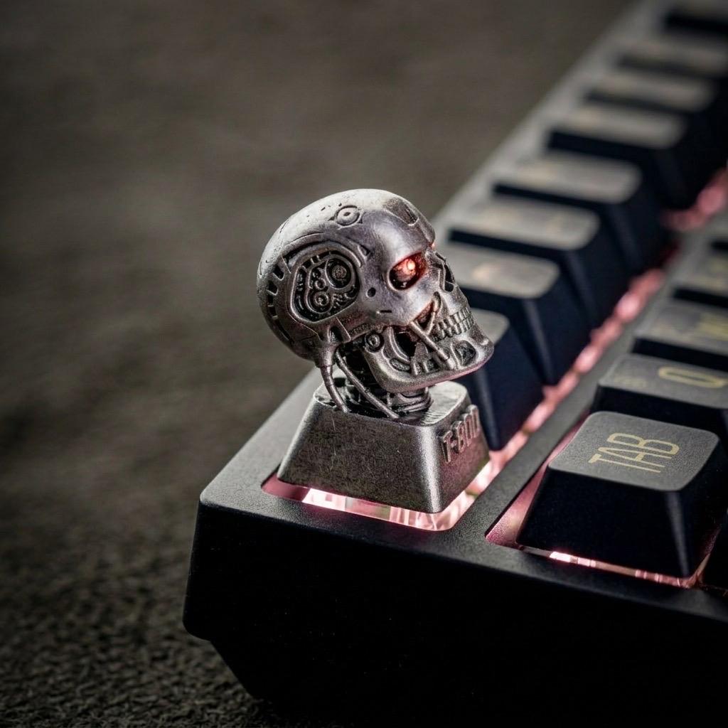Terminator T800 Skull Keycap: Handmade Backlit Resin, 3D Printed - Etsy