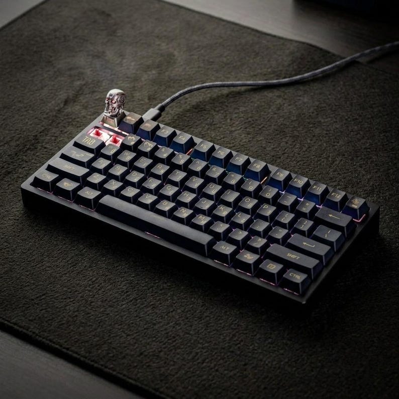 Terminator T800 Skull Keycap: Handmade Backlit Resin, 3D Printed - Etsy
