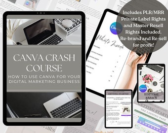 PLR/MRR Canva Crash Course eBook | Master Resell Rights