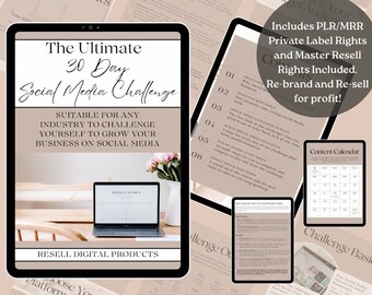 PLR/MRR Ultimate 30 Day Social Media Challenge eBook