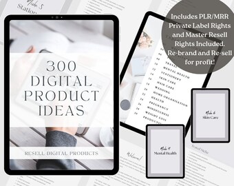 PLR/MRR Passive Profit 300 Digital Product Ideas