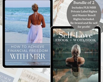 PLR/MRR Bundle 2 - Self-Love eBook + Workbook | Achieve Financial Freedom with MRR