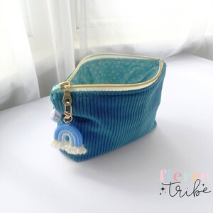 Bolsa grande para óleos essenciais | Veludo cotelê verde-esmeralda | Armazenamento de óleos | Bolsa para óleos essenciais | Viagem com óleos essenciais | Feito à mão australiano
