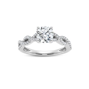 1.25ct Lab Grown Diamond Infinity Ring, Lab Grown Diamond Wedding Ring, Proposal Ring for Her, Anniversary Gift Ring for Women