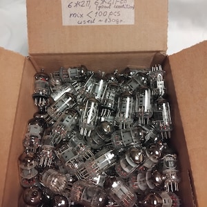 100pcs(more than) tube audio 6J1P,6J2P-EV(6Ж1П,6Ж2)-ЕВ analog EF 95 new+used (good condition)