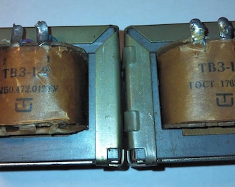 2 pcs transformer soviet audio SE output TVZ 1-2 for tube type (EL90,EL84,EL82,EL83,EL86,ECL82,ECL84,ECL85 ,6P1P,6P14P,6P15P,6P18P,6P43P)