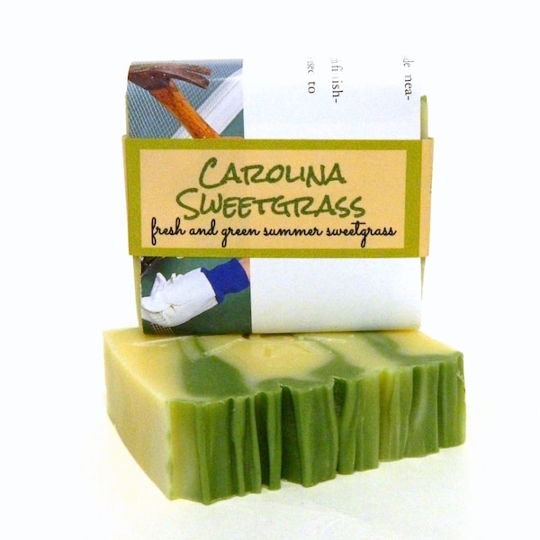 Homemade Soap / CAROLINA SWEET GRASS  Handmade Soap - Cold Process Soaps - Bath and Body Soaps