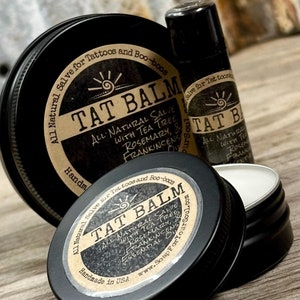 Herbal Salve / Tattoo Balm / 100% All Natural Ointment / Healing Tattoos