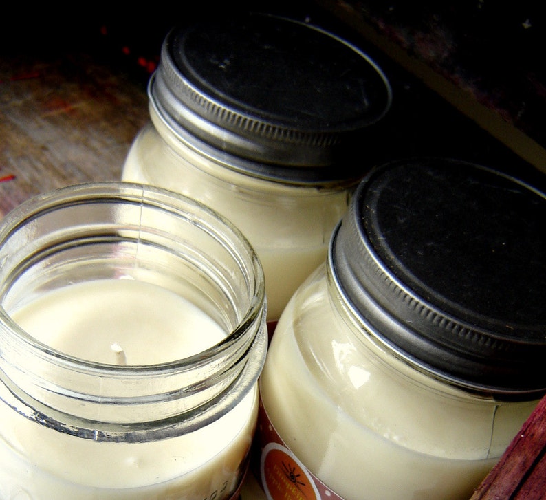 Hand Poured Soy Candle Gift Mason Jar Candles YOU CHOOSE scents Great Holiday Gifts Free Shipping on 50 image 2