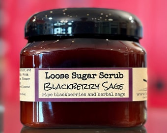 Blackberry Sage Sugar Scrub / Fruity Sugar Scrub / Best Selling Scented Sugar Scrub / Natural Body Scrub