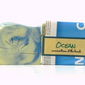 OCEAN Beach Scented Soap / Artisan Soap Bar Handmade Bar Soap image 3