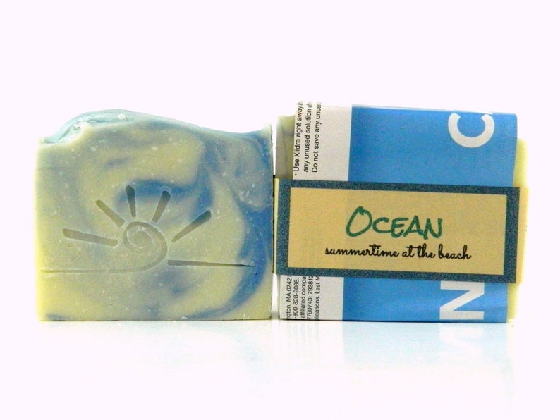 OCEAN Beach Scented Soap / Artisan Soap Bar Handmade Bar Soap image 3