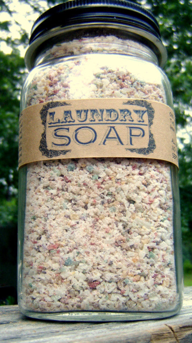 Powder Laundry Soap in a Mason Jar Handmade Laundry Soap ...
