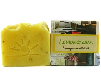 All Natural Lemongrass Soap / Handmade Essential Oil Soap/ Aromatherapy Soap