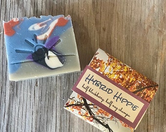 Hybrid Hippie handmade artisan soap / Blackberry Sage and Nag Champa blend Hippie Soap