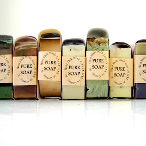 Wholesale Soaps / Bulk Homemade Soap / 9 Bar Cold Process Soap Sampler / Spa Gift Set