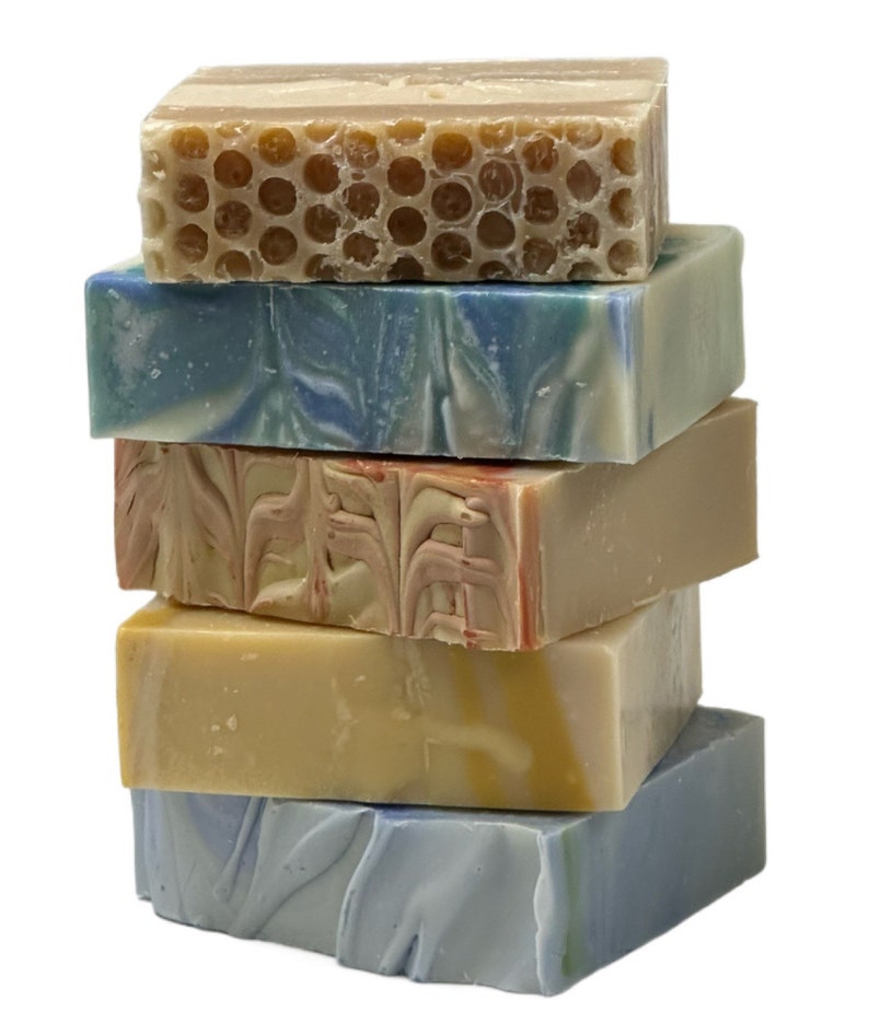 7 big Bars Cold Process soaps / Eco Bath and Body Sale / Bath Soap Sampler / image 1