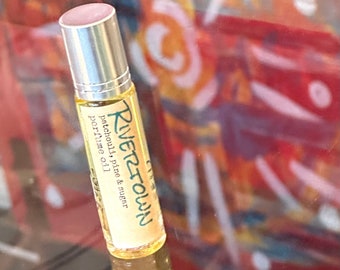 Rivertown Roll on Perfume / Sweet Pine and Patchouli Rollerball Perfume Oil