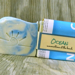 OCEAN Beach Scented Soap / Artisan Soap Bar Handmade Bar Soap image 4