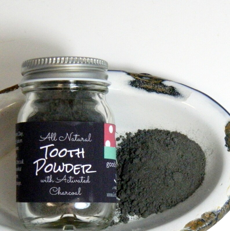 Activated Charcoal Tooth Powder / Natural Toothpaste Powder / Etsy