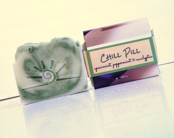 Chill Pill Soap: All Natural Mint Essential Oil Soap Bar