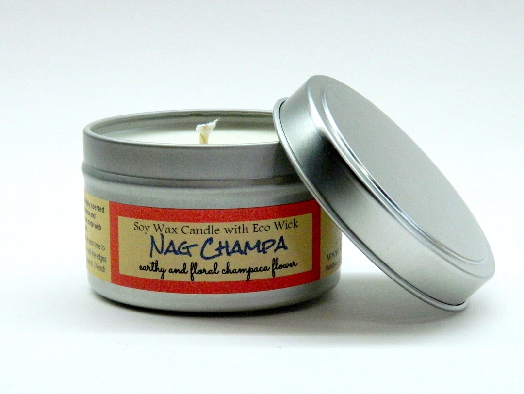 NAG CHAMPA Candle / 6 Oz Hand Poured Soy Candles / Scented Soy Candle