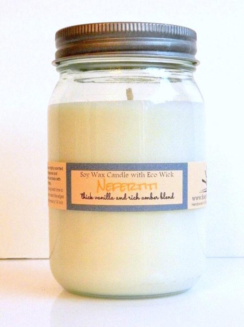 Amber Vanilla Scented Soy Candles Mason Jar Travel Tin Etsy