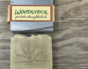 Patchouli Soap / Cold Process Soap / All Natural Soap Bar / WOODSTOCK