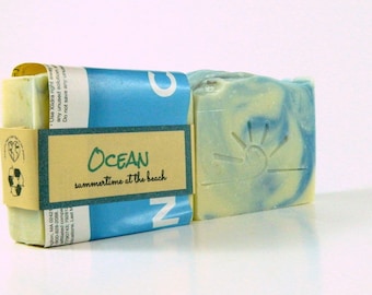 OCEAN Beach Scented Soap / Artisan Soap Bar Handmade Bar Soap