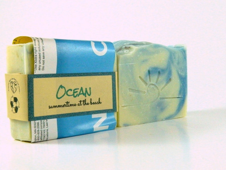 OCEAN Beach Scented Soap / Artisan Soap Bar Handmade Bar Soap image 1