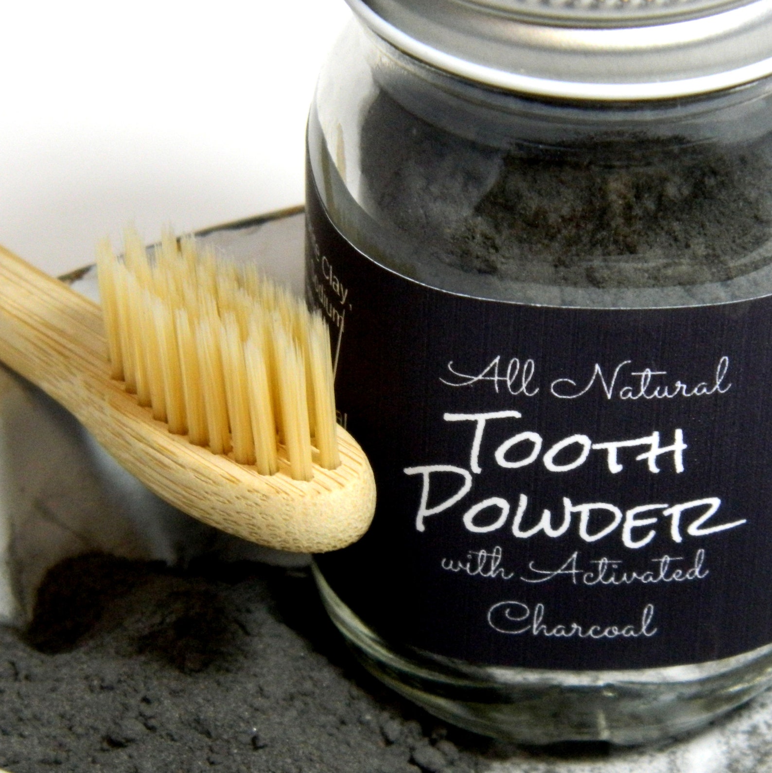 Activated Charcoal Tooth Powder / Natural Toothpaste Powder / Etsy