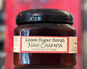 Nag Champa Zuckerpeeling / Pflege für sensible Haut / Ganz natürliche Zuckerpeelings / Handgefertigt in Conway SC