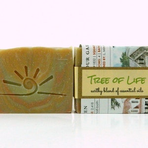 TREE of Life / All Natural Essential Oil Soap, Vegan, Eco Friendly / Cold Process Soap Bar / Organic Soap