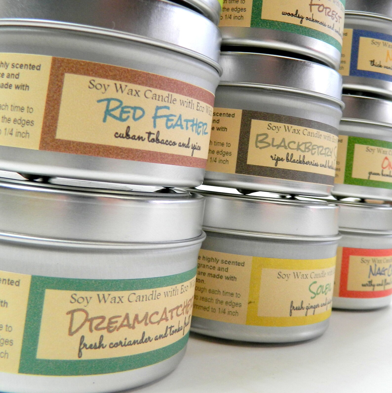 Choose 3 Eco Friendly Soy Candles / Aromatherapy Candle Gift Etsy