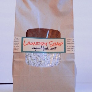 3lb BULK Laundry Soap ORIGINAL Homemade natural laundry soap / no detergents Spring Cleaning eco friendly image 2