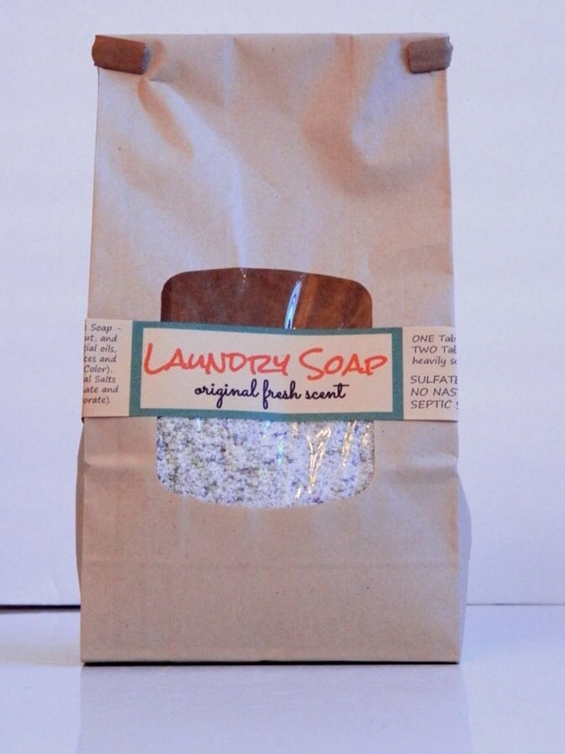 3lb BULK Laundry Soap ORIGINAL Homemade natural laundry soap / no detergents Spring Cleaning eco friendly image 2