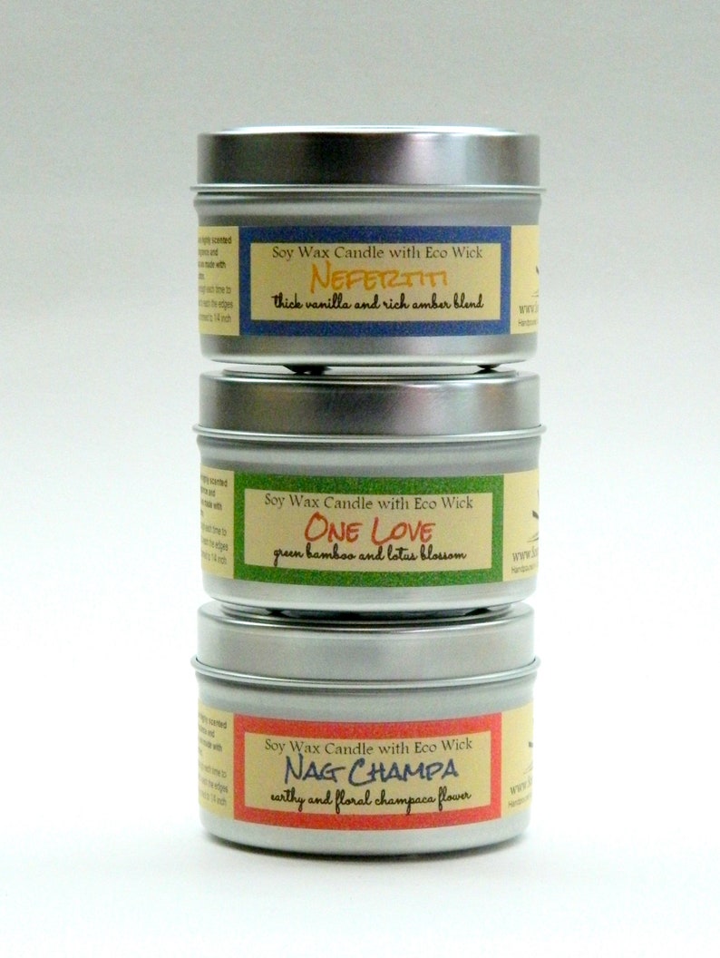 Choose 3 Eco Friendly Soy Candles / Aromatherapy Candle Gift Etsy