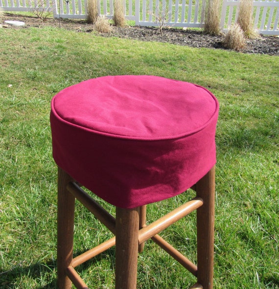 Round Bar Stool Slipcover Round Barstool Cover Barstool Slipcover With Welt Cord 5 Inch Tall Etsy Israel