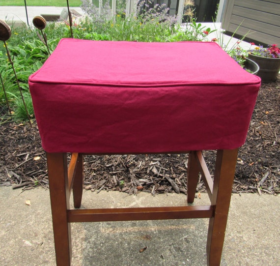 Rectangle Barstool Slipcover Rectangle Bar Stool Cover Seat Cover 7 Inch Tall Etsy