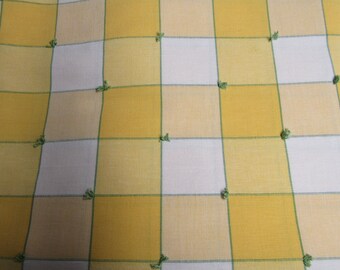 8 plus Yards Yellow Check Home Decor Fabric Upholstery Fabric