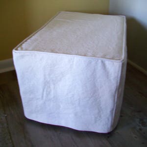 Ottoman Slipcover with Welt Cord Ottoman Cover Cube Cover Bench Cover image 2