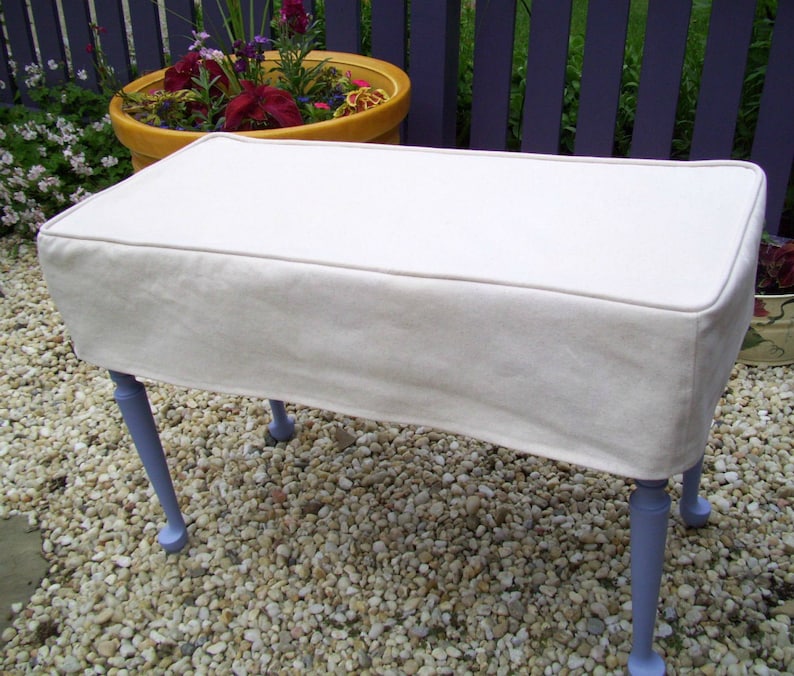 Bench Slipcover Bench Cover With Welt Cord Bench or Ottoman Etsy