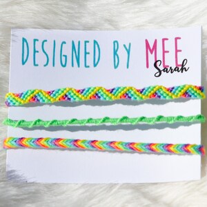 Friendship bracelet - Handmade Set - String bracelet - Wax Strings - Multi-string - Adjustable - Colorful - beaded -Gifts