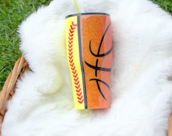 Sports Epoxy Tumbler - Multi-sport - Sports mom - team sports - 30oz