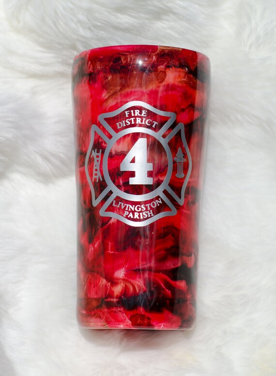 Marbled Fireman Tumbler