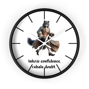 Horloge murale néo-rococo, style baroque tardif - Décoration artistique extravagante pour messieurs les loups, cadeau pour les amateurs