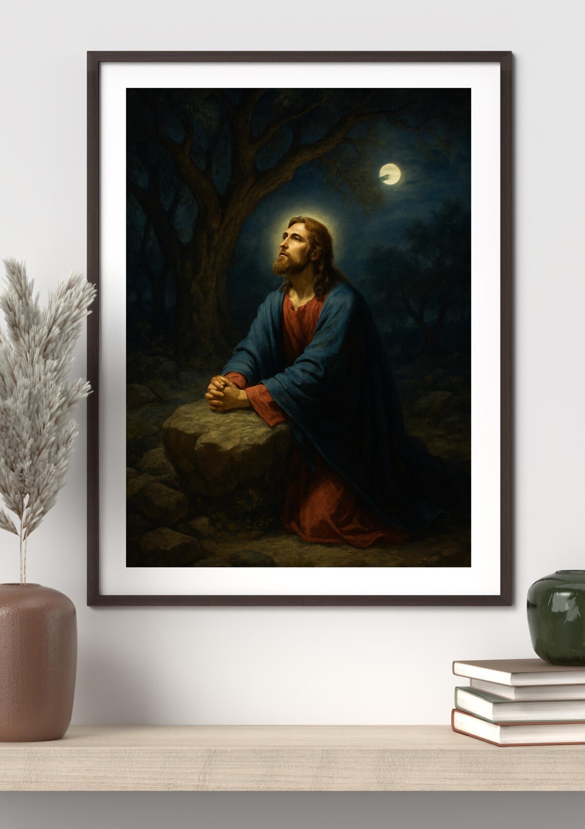 Garden of Gethsemane Digital Art Print | Religious Wall Decor ...
