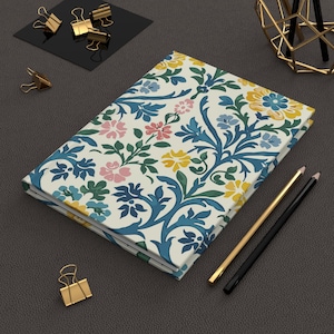 Chinoiserie Botanical 2025 Dziennik w twardej oprawie matowy, notatnik, pamiętnik, szkicownik, notatnik, prezent papierniczy