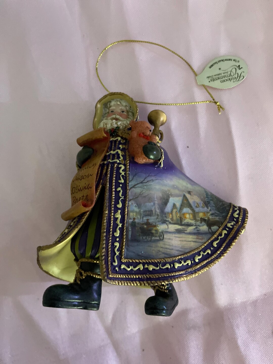 Warm Holiday Cheer Santa Ornament – Thomas Kinkade Old World Santas ...