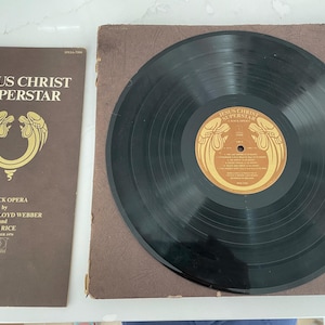 Vintage 1970 Jesus Christ Superstar Vinyl LP DXSA-7206 by Andrew Lloyd Webber – VG Condition with Musical Booklet